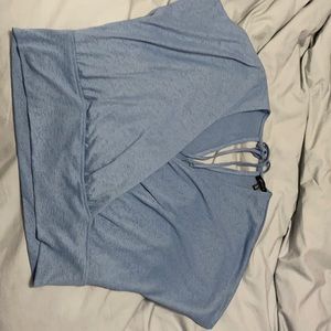 DYNAMITE CROP WRAP STYLE TOP